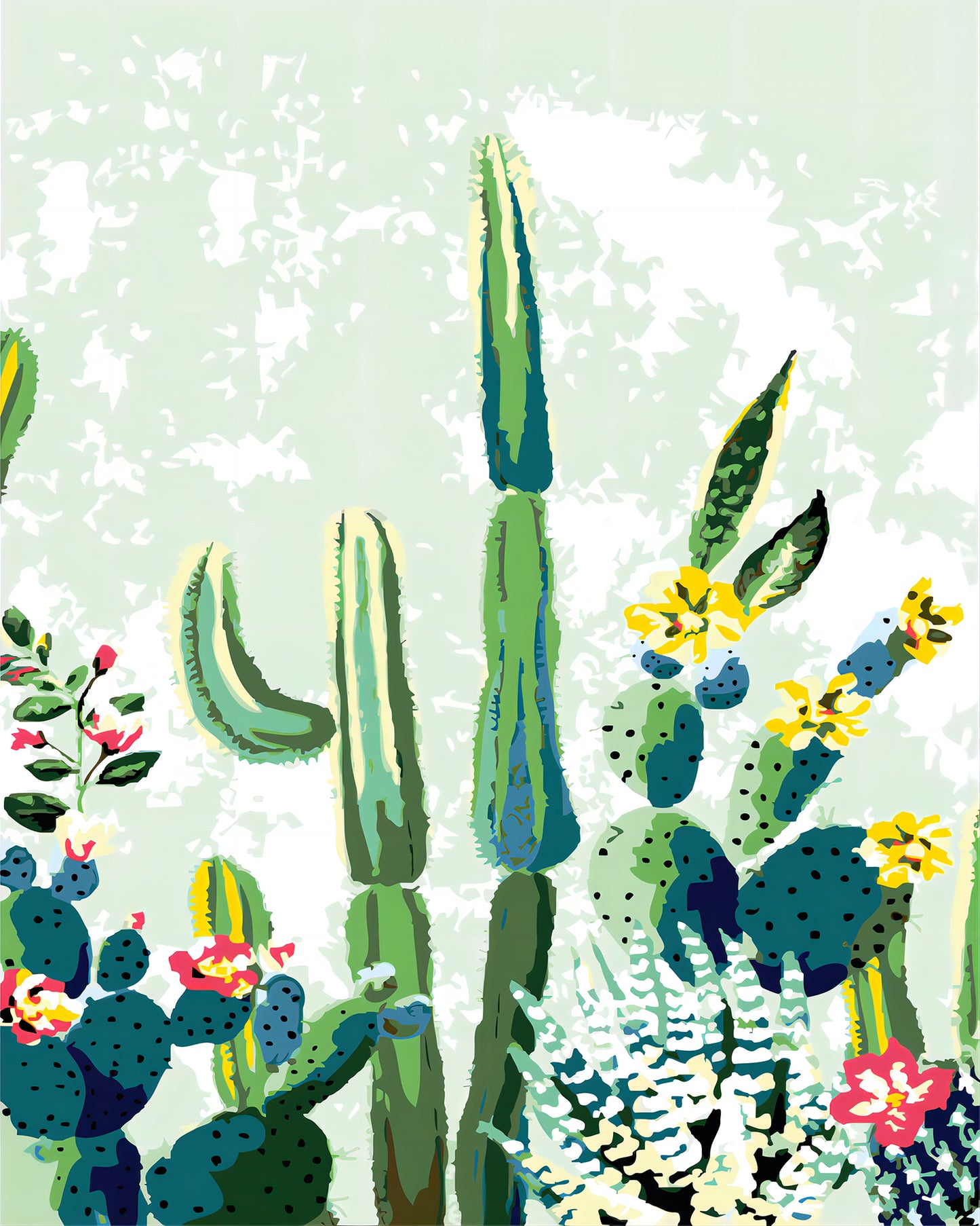 Cactus y Flores
