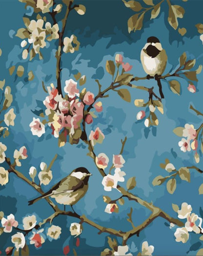 Set Pájaros y Flores (3 unidades)