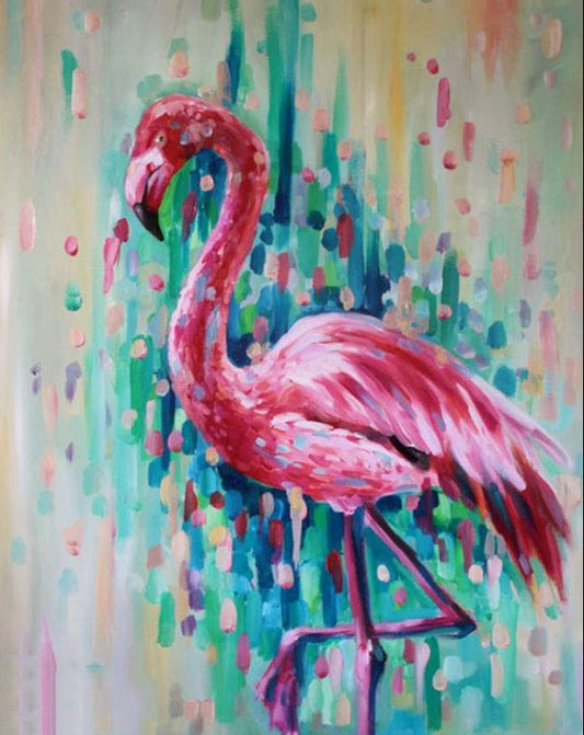 Aquarela de Flamingo