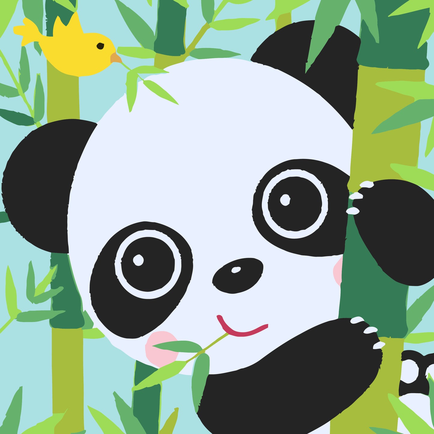 Panda y Bambu
