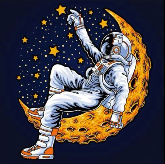 Astronauta en Luna