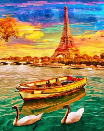 Paris Atardecer en Lancha