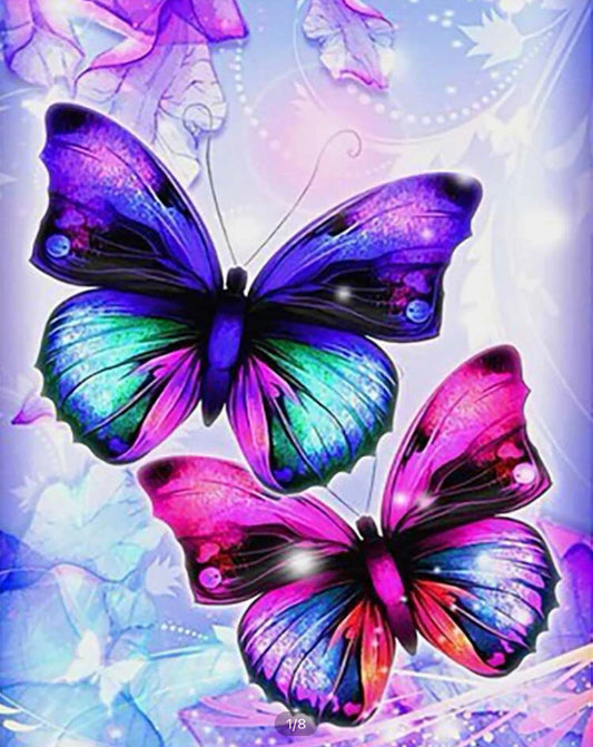 Mariposas Rosa y Morada