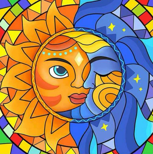 Mosaico de Sol y Luna