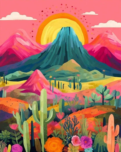 Montañas y Cactus