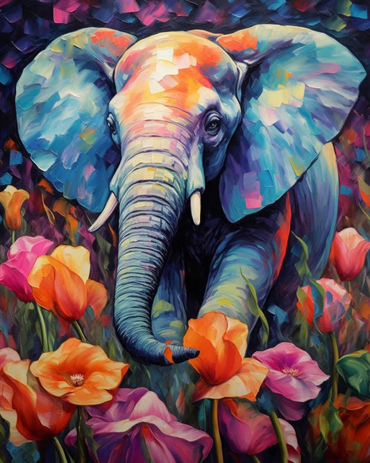 Elefante Campo Floral