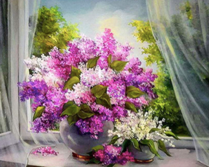 Florero en la Ventana